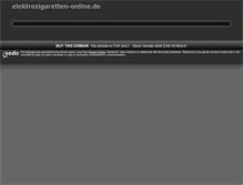Tablet Screenshot of elektrozigaretten-online.de